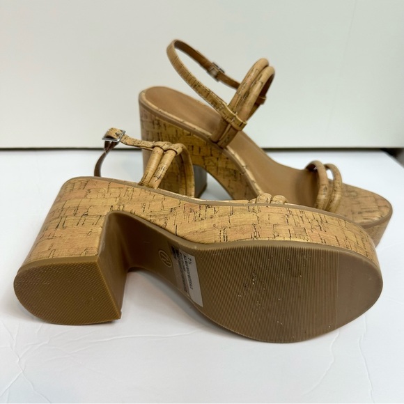 Universal Thread Women’s Cork Chunky Retro Boho Platform Heels Size 7.5 - Picture 3 of 8